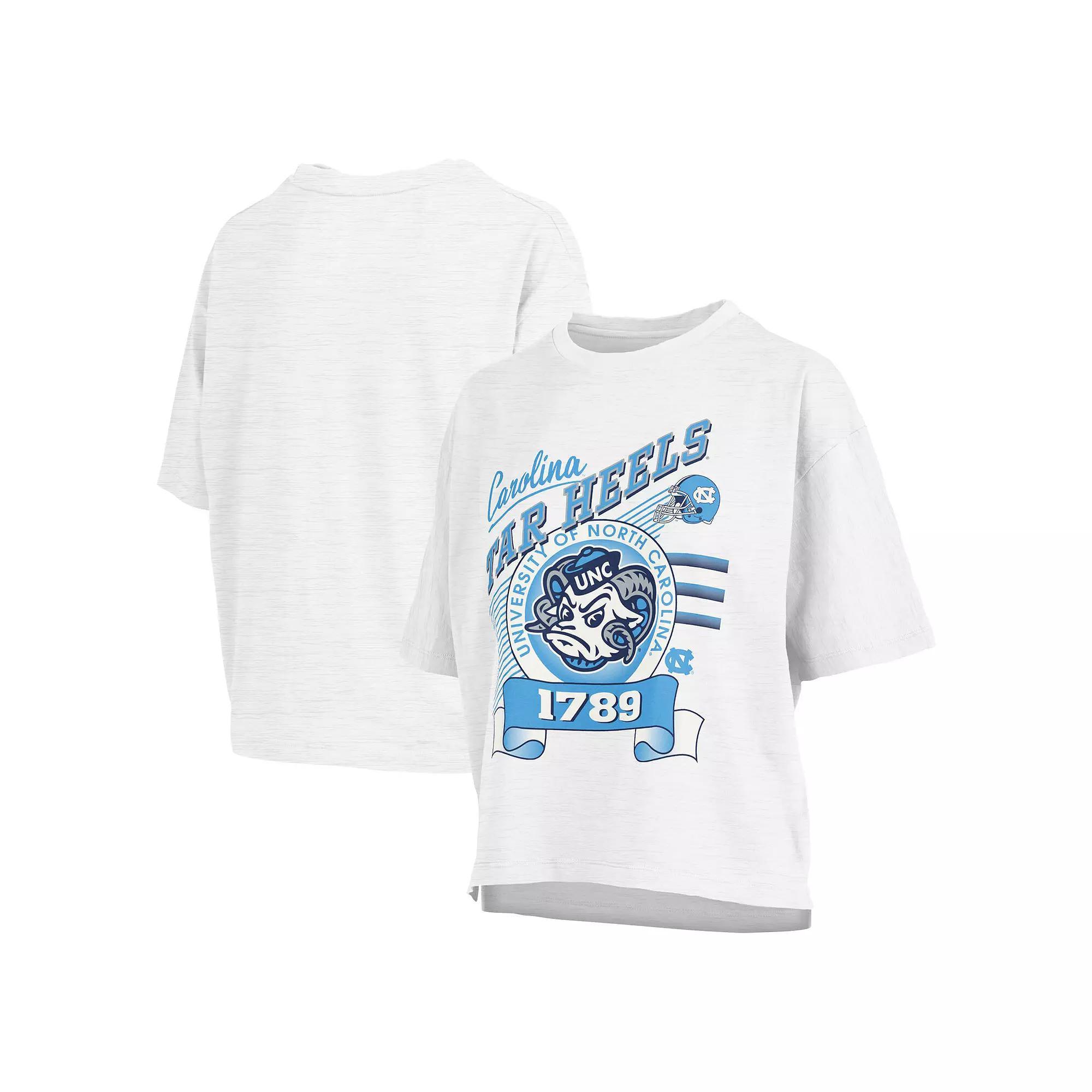 Women's Pressbox White North Carolina Tar Heels Rock & Roll Slub��T-Shirt, Size: 2XL Product Image
