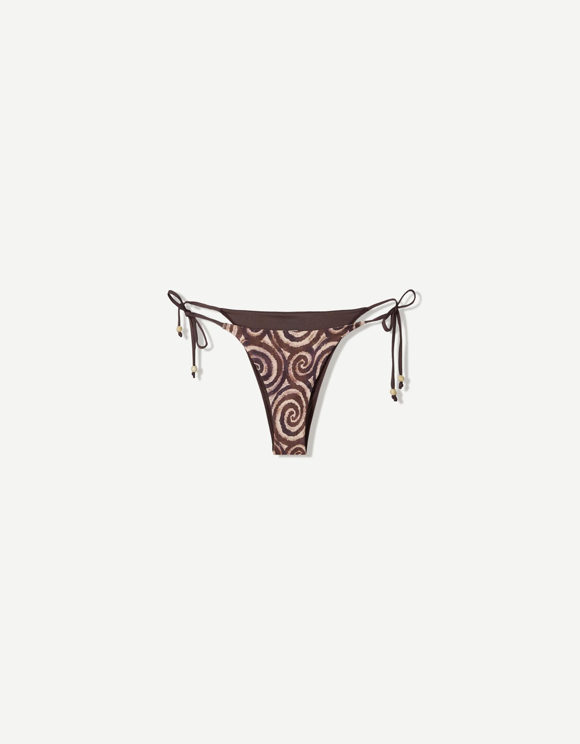 Spiral print bikini bottoms Product Image