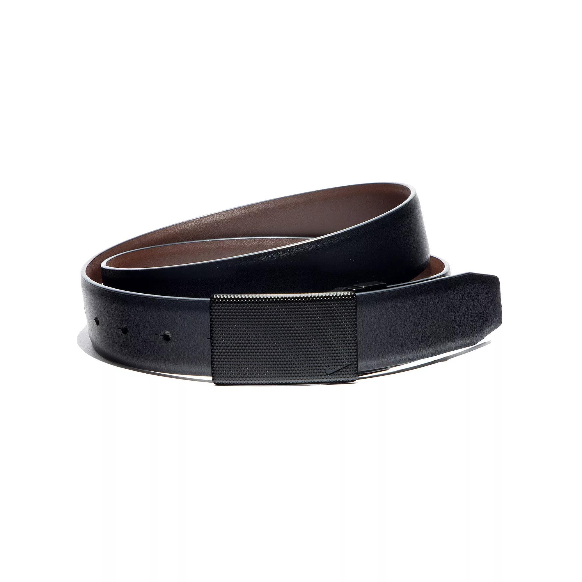 Men's Nike Stealthy Plaque Buckle Reversible Belt, Size: XL, Black Product Image