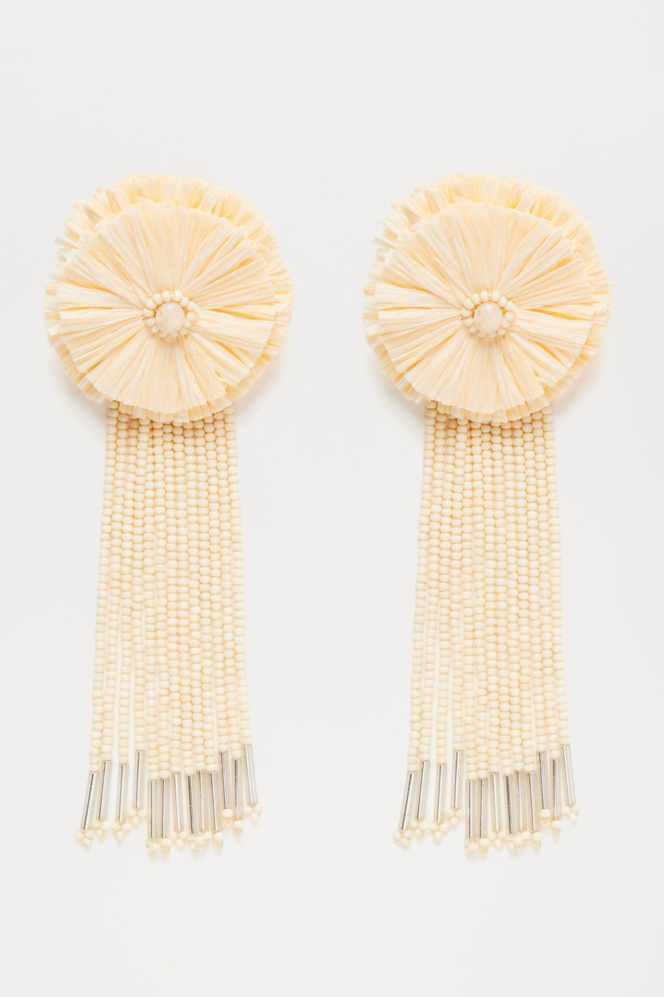 Book The Vacay Earrings - Ivory Product Image