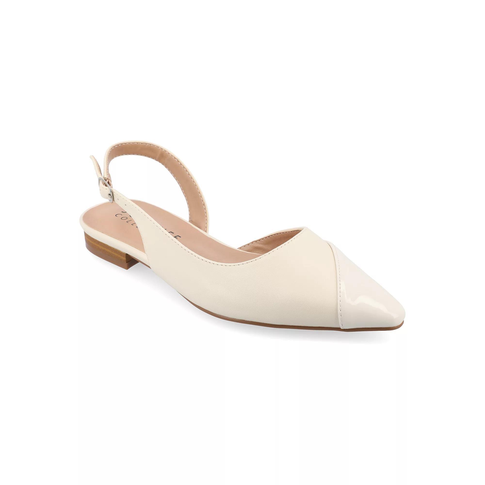 Journee Tru Comfort Foam™ Daphnne Women's Flats, Size: 8.5, Ivory Product Image