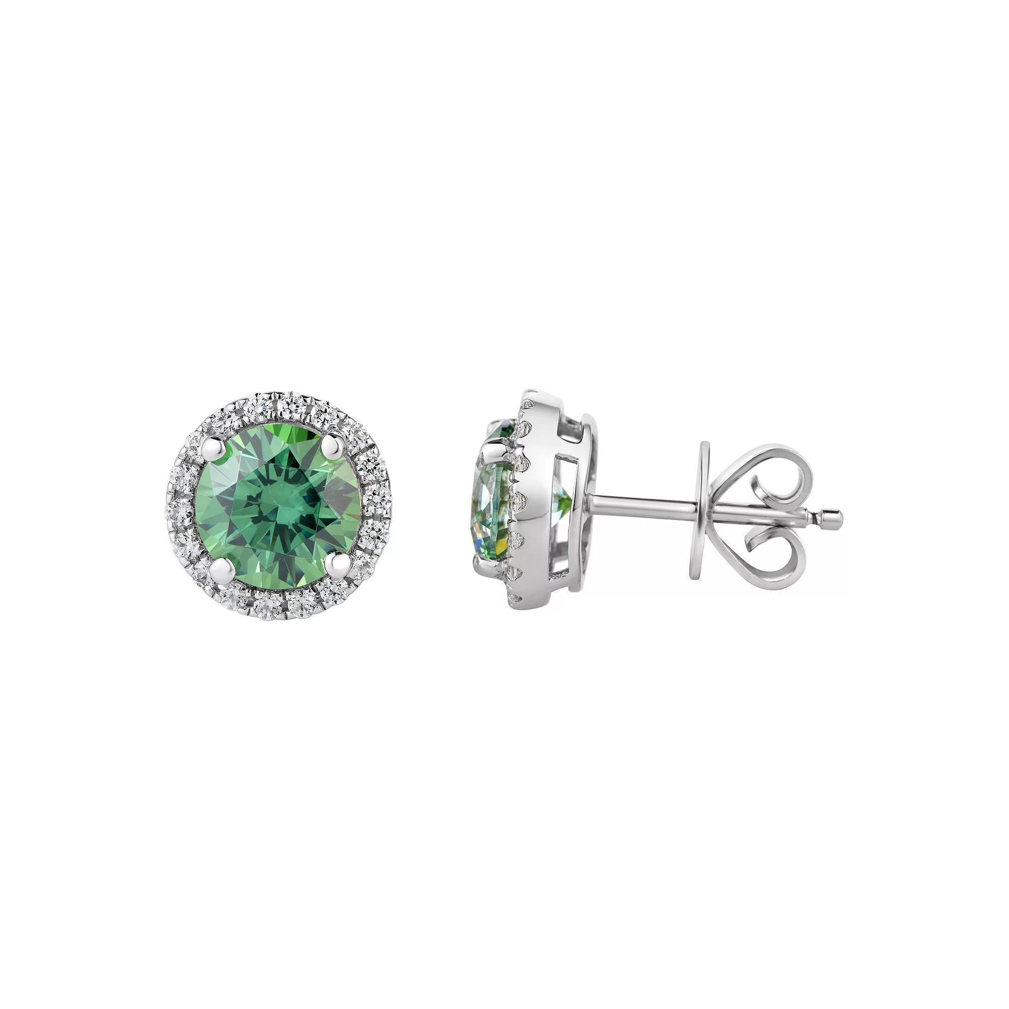 Sterling Silver Cubic Zirconia Earrings, Womens Product Image