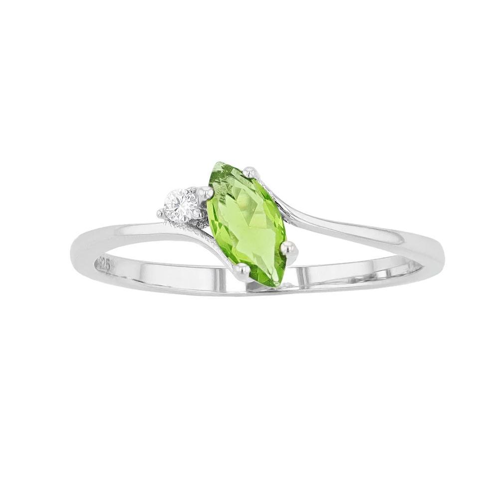Traditions Jewelry Company Sterling Silver Crystal Birthstone Marquise Ring, Womens August Product Image