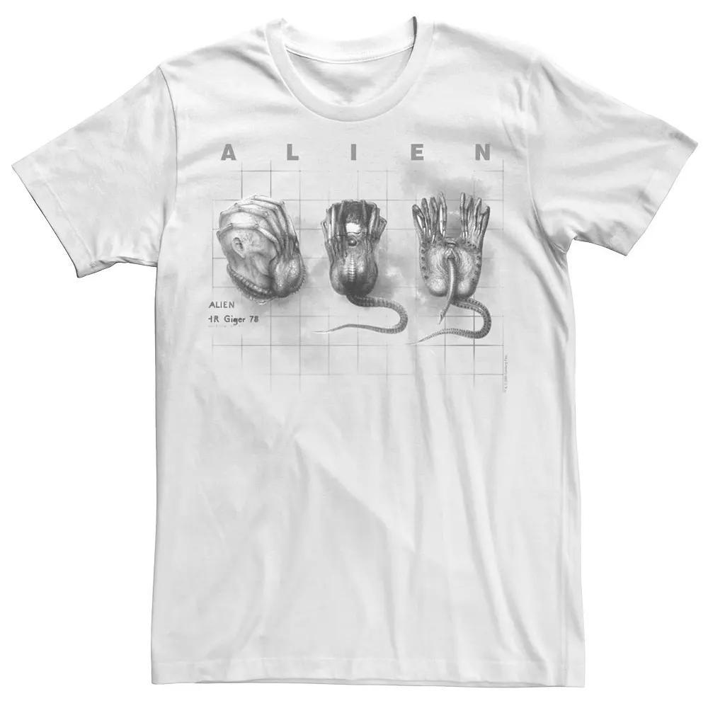 Men's Alien Facehugger Concept Art Tee, Size: Small, White Product Image