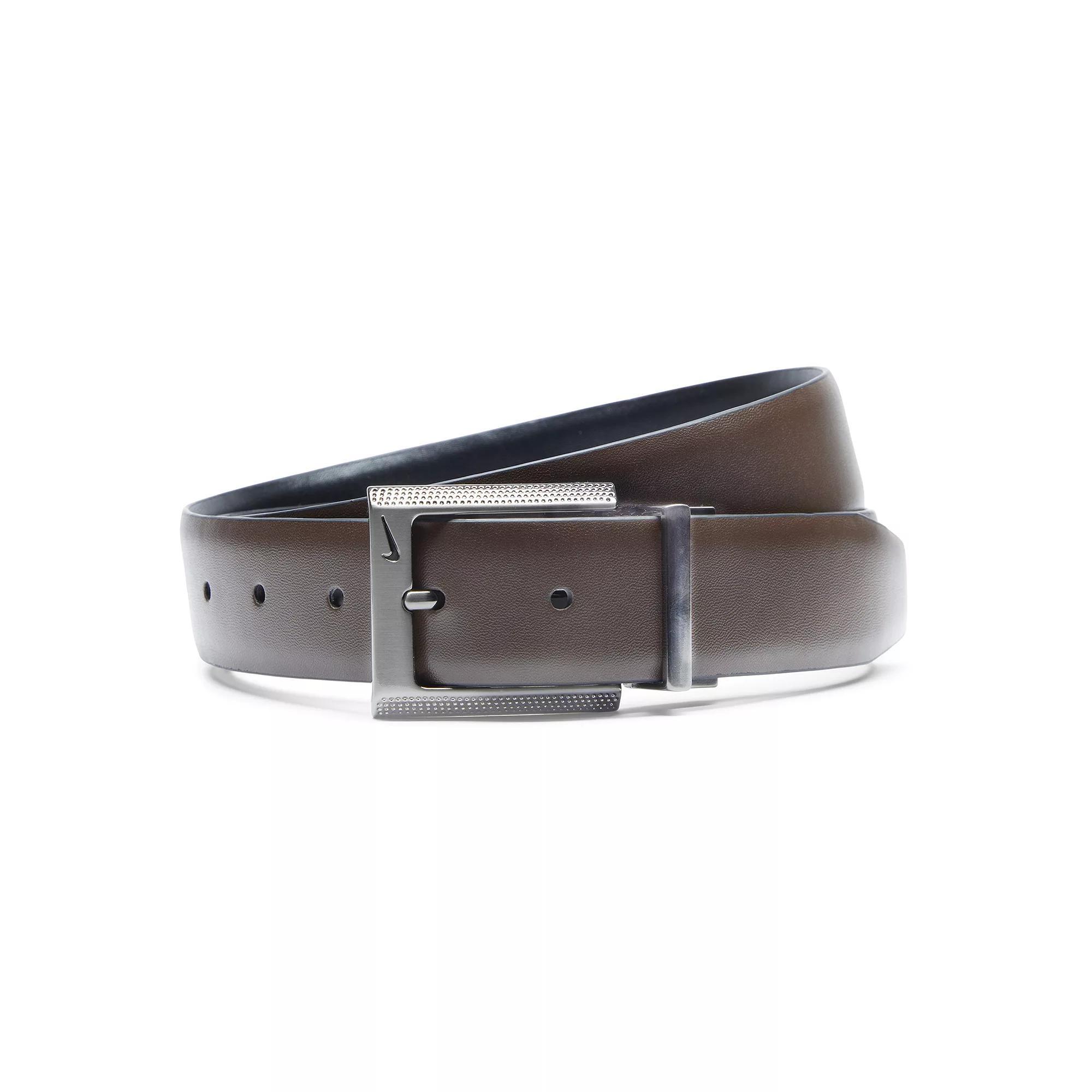 Men's Nike Textured Buckle Reversible Belt, Size: XL, Brown Black Product Image