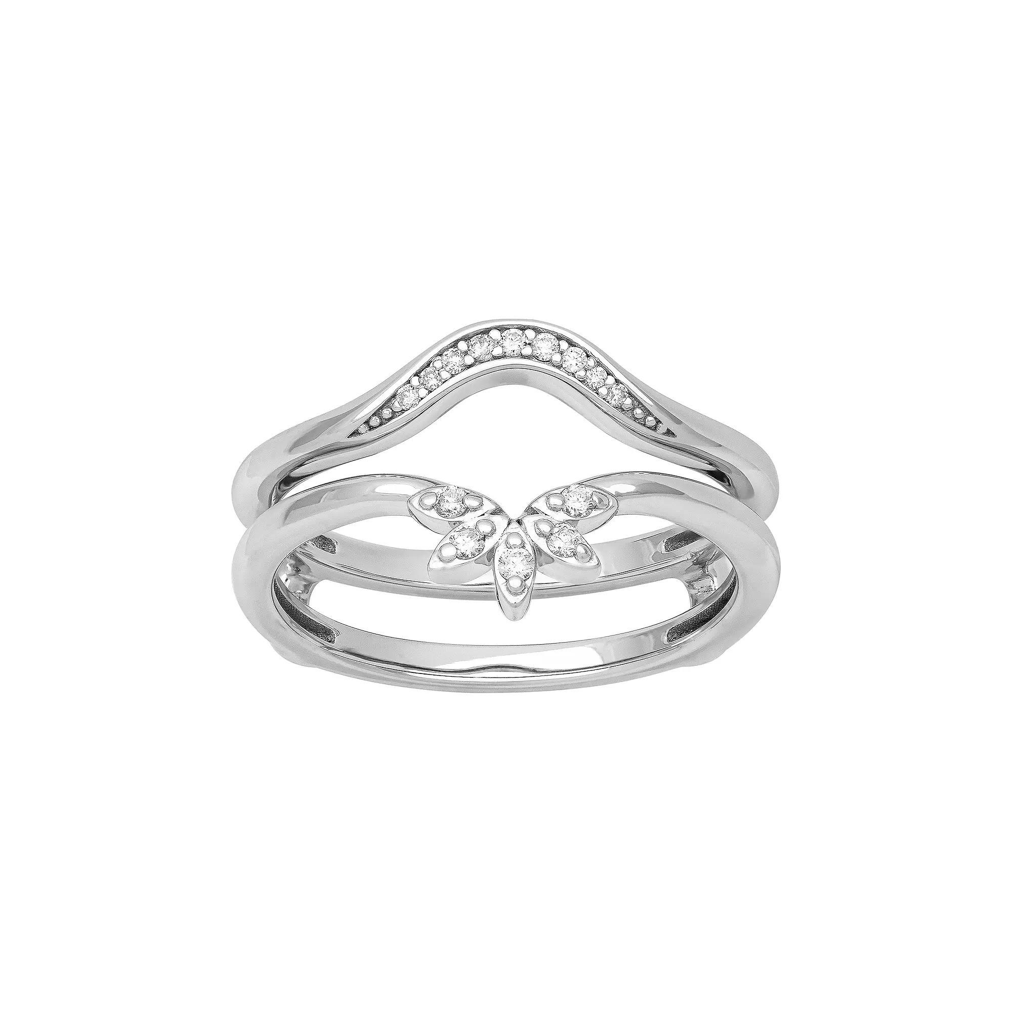 Love Always 10k White Gold Diamond Accent Enhancer Ring, Women's, Size: 9, 10k Whgold Product Image