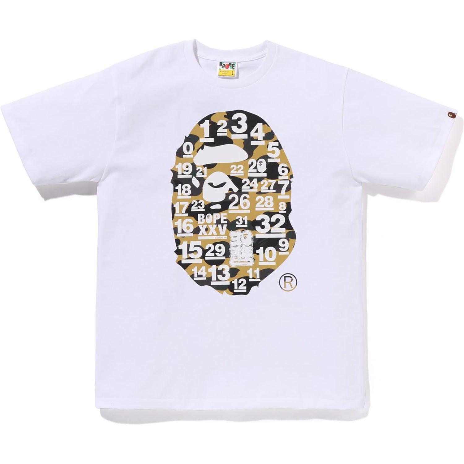 A BATHING APE 32ND ANNIV. 1ST CAMO BIG APE HEAD TEE MENS Male Product Image