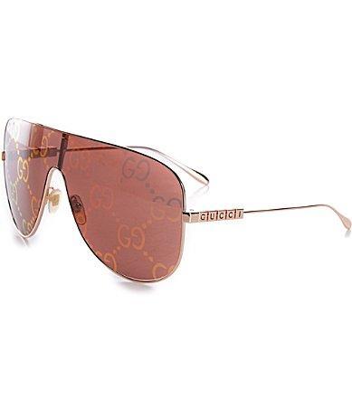 Womens Lettering 99MM Mask Sunglasses Product Image