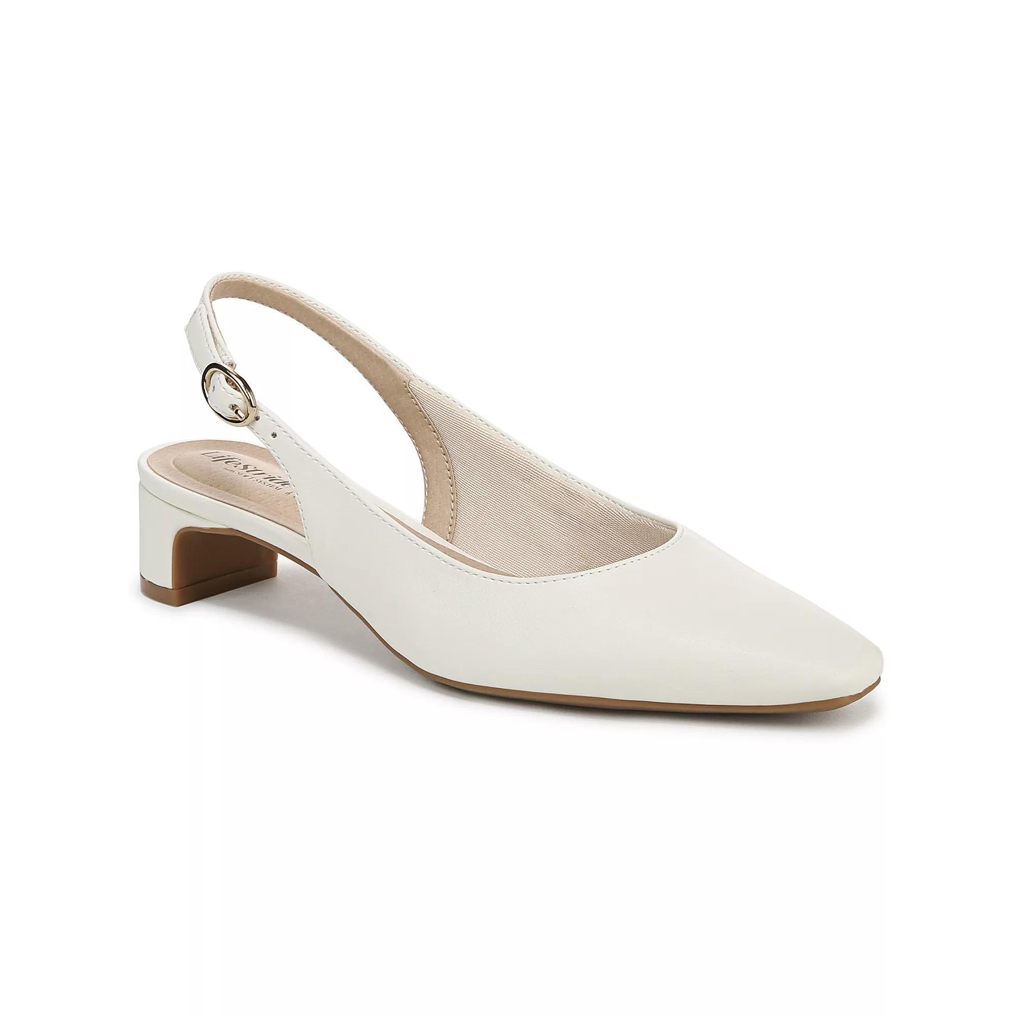 LifeStride Lorena Women's Slingback Dress Shoes, Size: 8, Bright White Product Image
