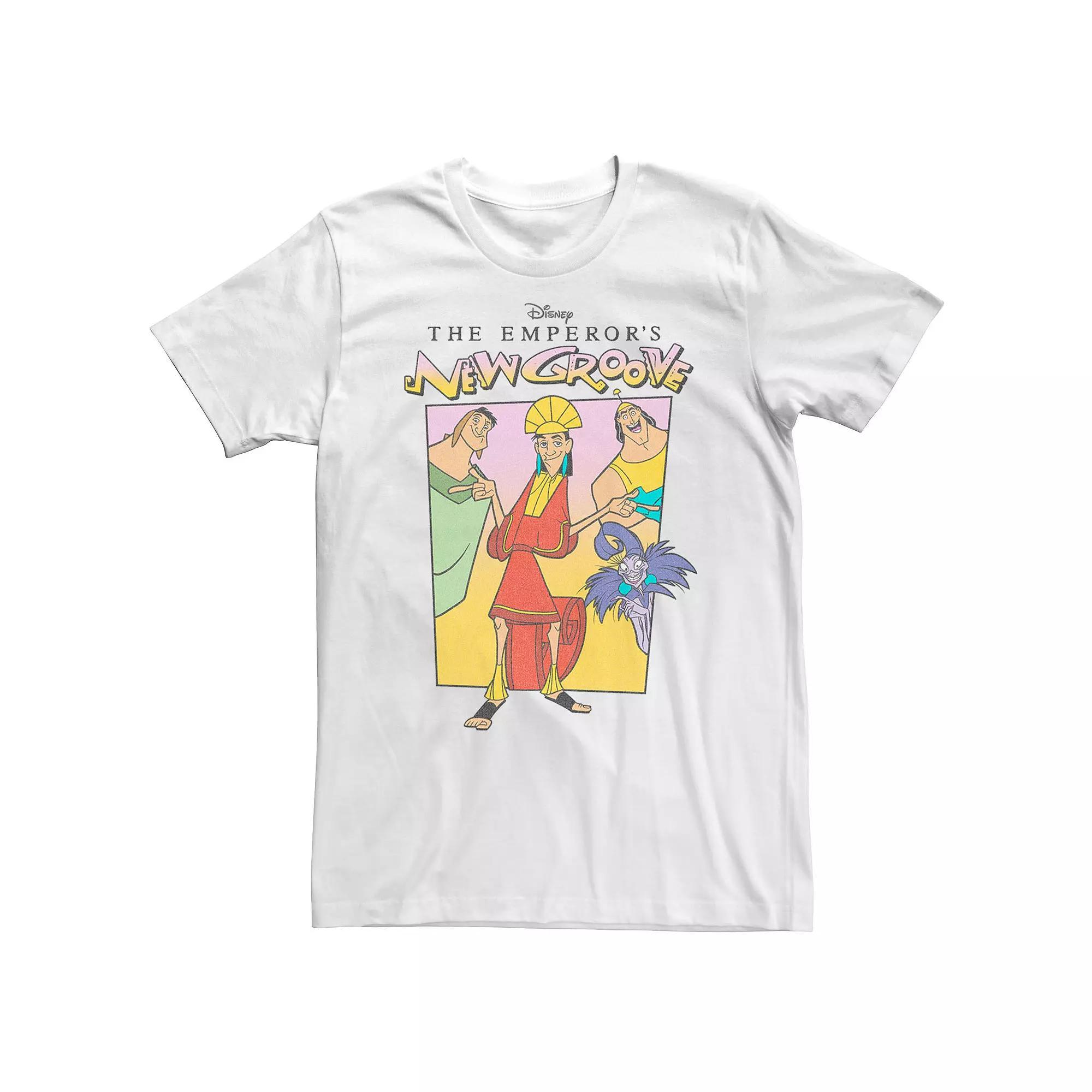 Disney's The Emperor's New Groove Big & Tall Poster Cast Graphic Tee, Men's, Size: 3XL Tall, White Product Image