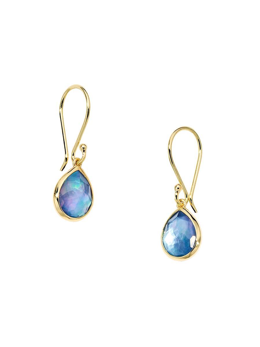 Ippolita 18K Yellow Gold Rock Candy Lapis Triplet Drop Earrings Product Image