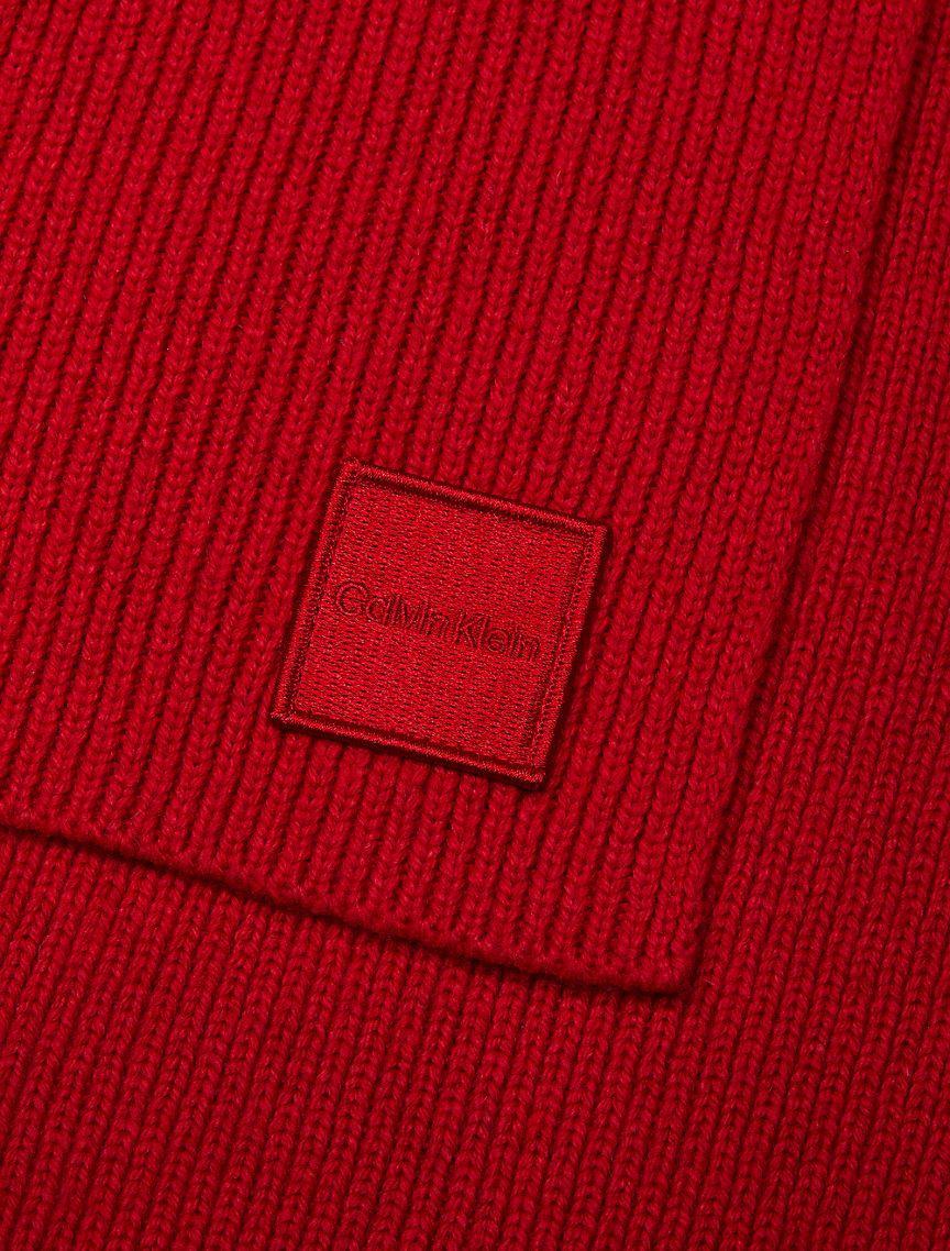 Ribbed Monogram Logo Badge Scarf Product Image