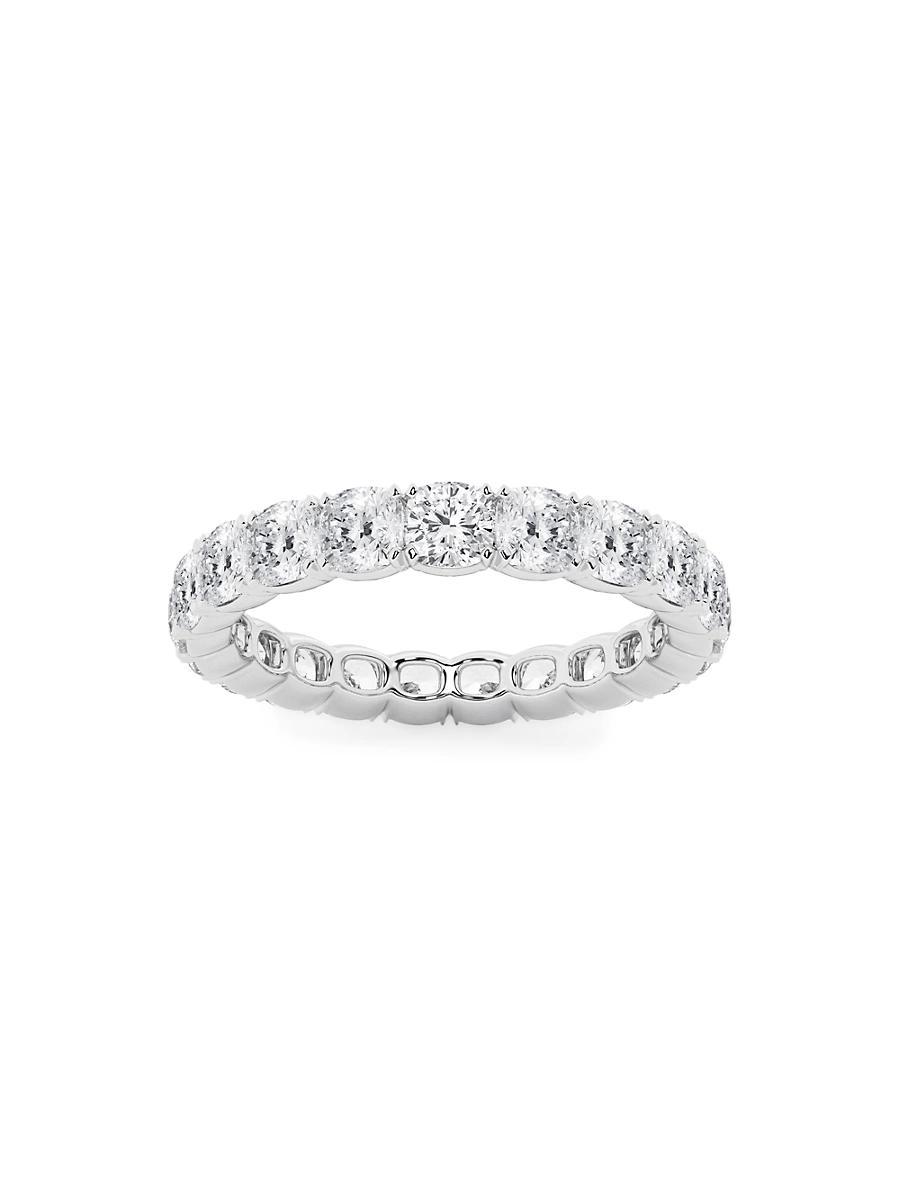 Womens 14K White Gold & Cushion-Cut Lab-Grown Diamond Eternity Band/3.00-5.00 TCW Product Image