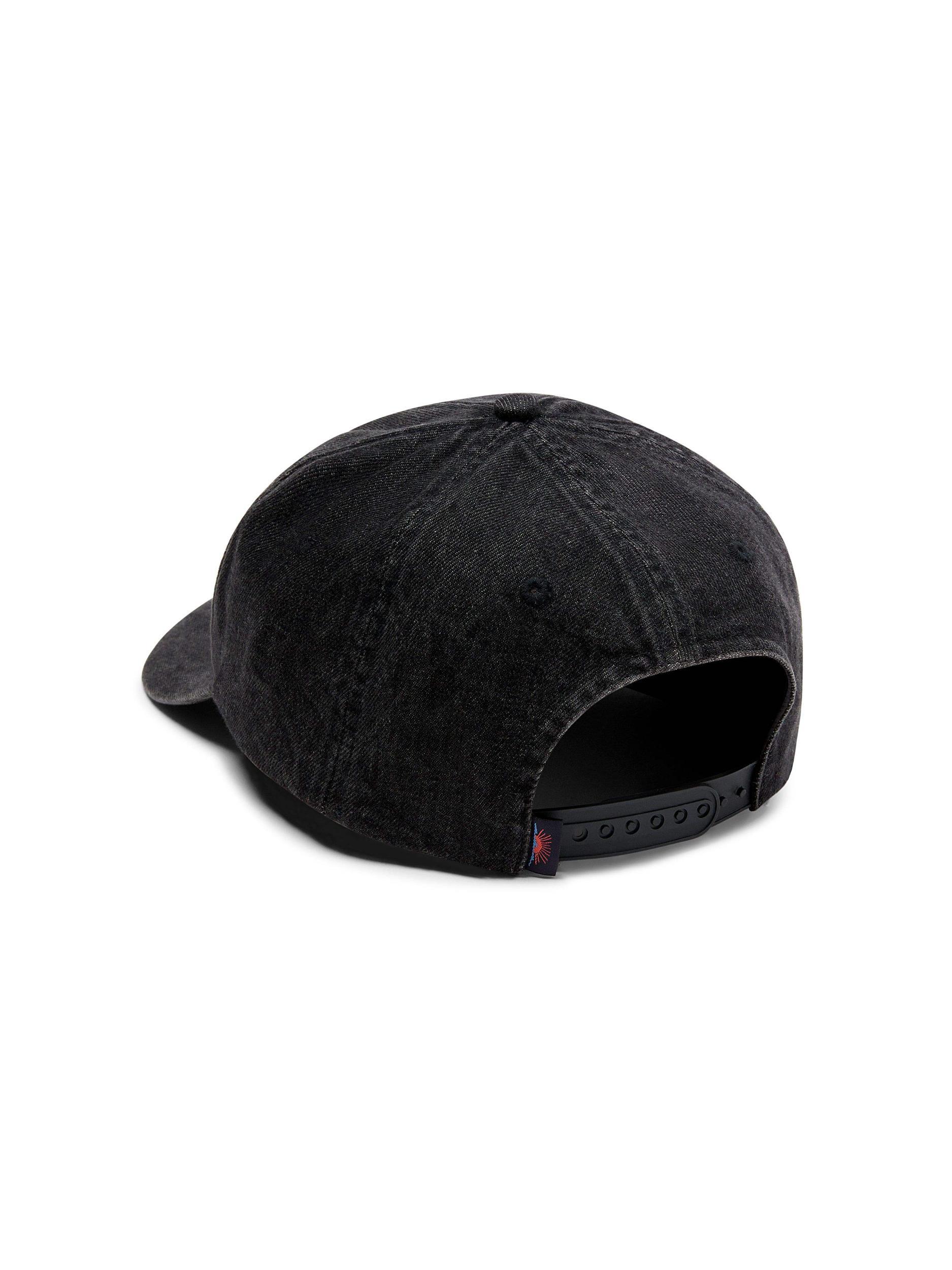 Denim Baseball Hat - Washed Black Male Product Image