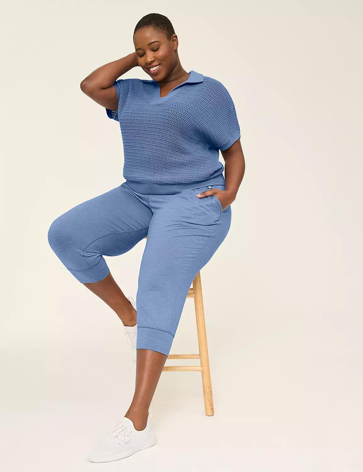 LIVI Short-Sleeve Collared Sweater Product Image