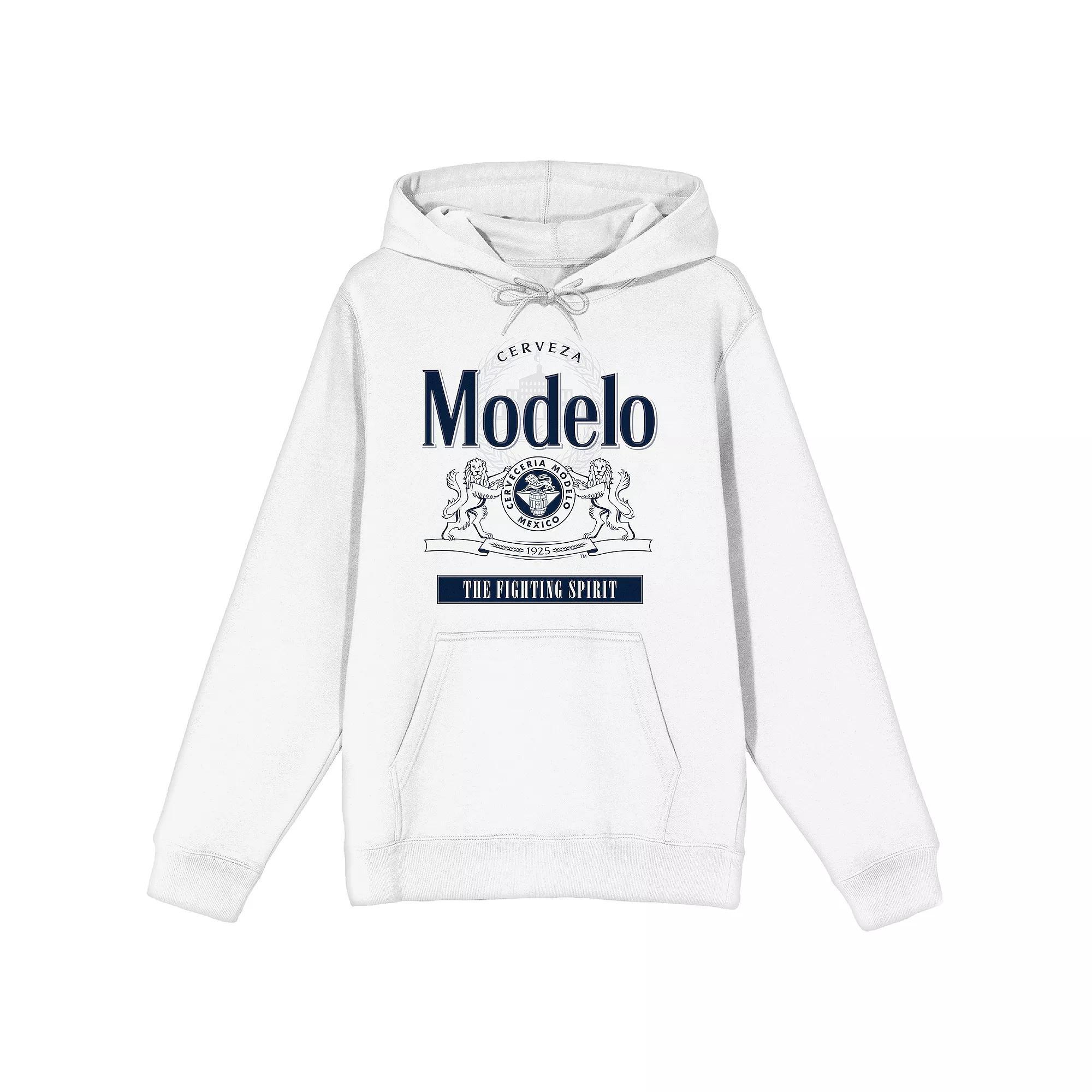 Men's Modelo The Fighting Spirit Graphic Hoodie, Size: Large, White Product Image