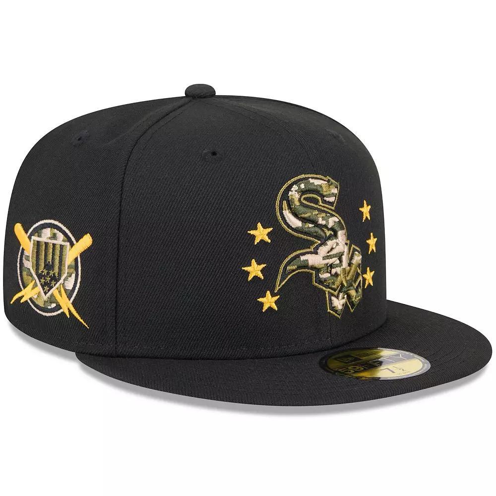 Men's New Era  Black Chicago White Sox 2024 Armed Forces Day On-Field 59FIFTY Fitted Hat, Size: 7 1/2 Product Image