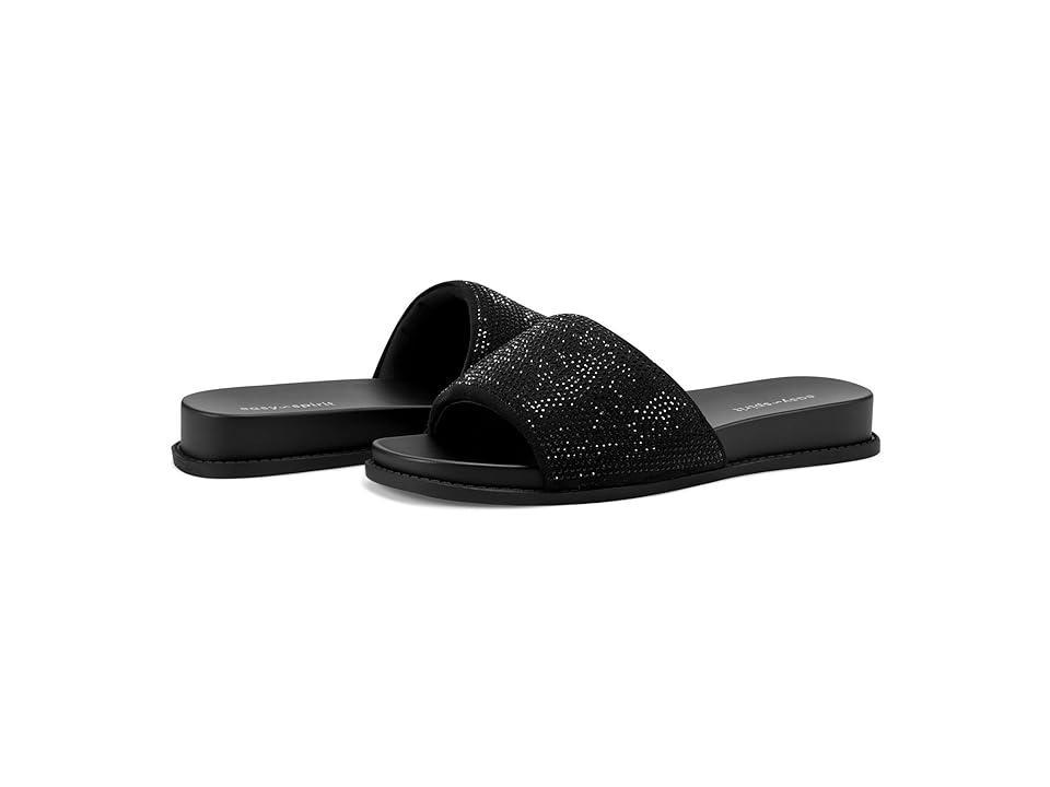 Easy Spirit Torin Jeweled Women's One Band Slide Sandals, Size: 8, Black Product Image