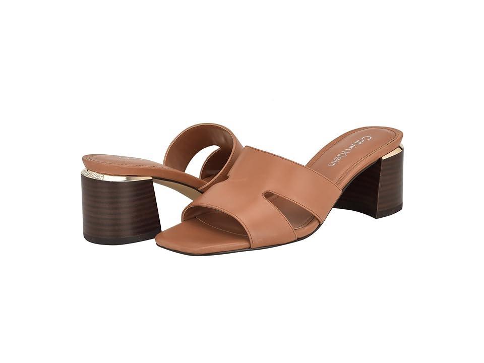 Calvin Klein Valery (Dark Natural Leather) Women's Shoes Product Image