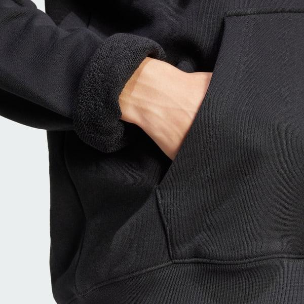 adidas Adicolor Outline Trefoil Hoodie Black S Mens Product Image