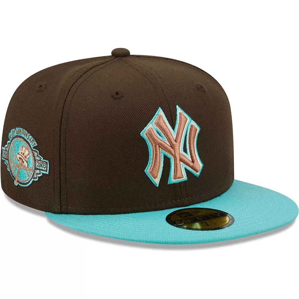 Men's New Era Brown/Mint New York Yankees  Walnut Mint 59FIFTY Fitted Hat, Size: 7 3/4 Product Image