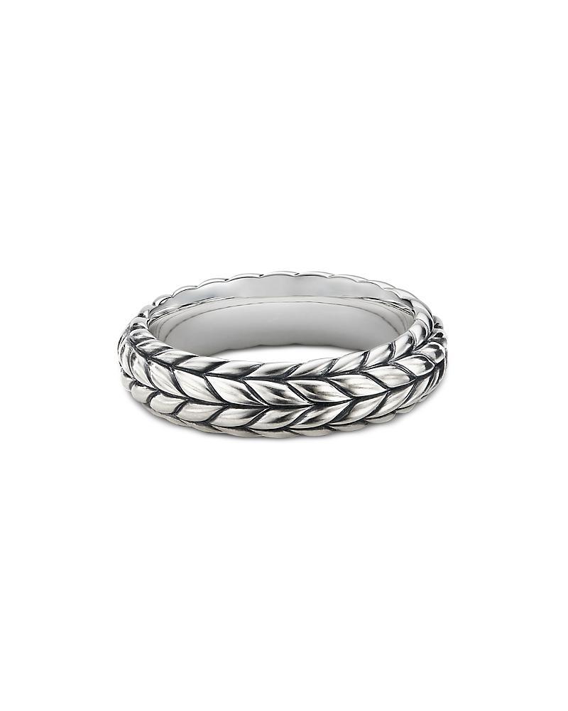 David Yurman Mens Sterling Silver Chevron Ring Product Image