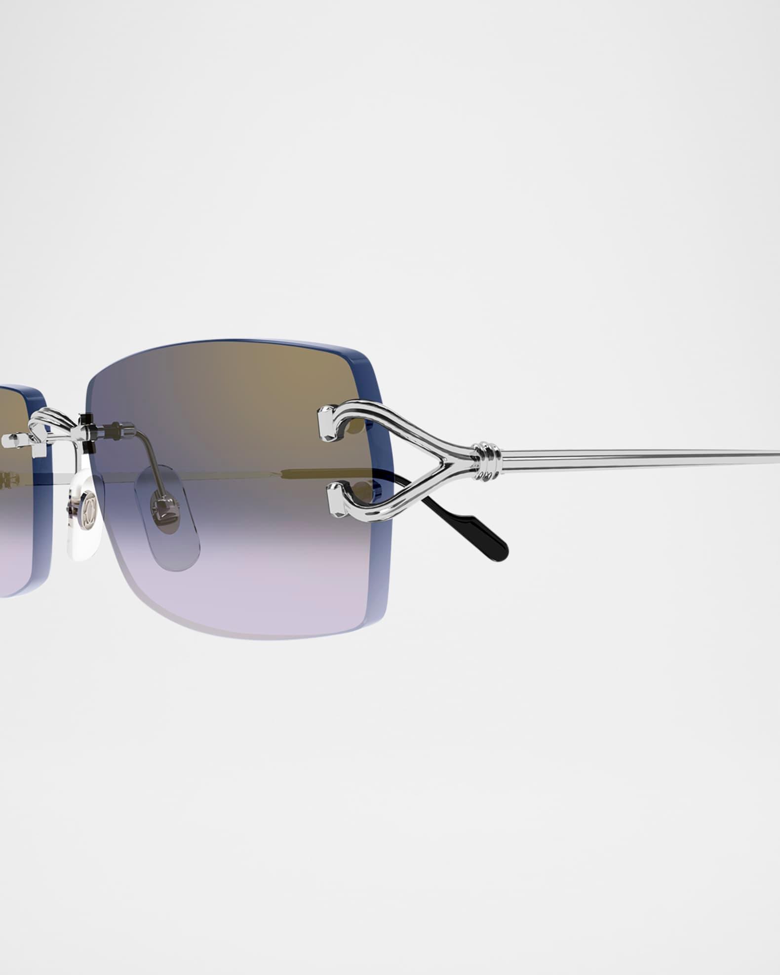 Men's CT0550SM Metal Rectangle Sunglasses Product Image