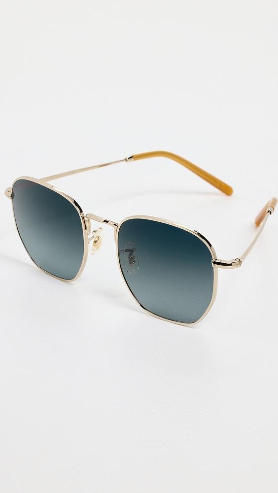Oliver Peoples Eyewear Metal Square Sunglasses | Shopbop Product Image