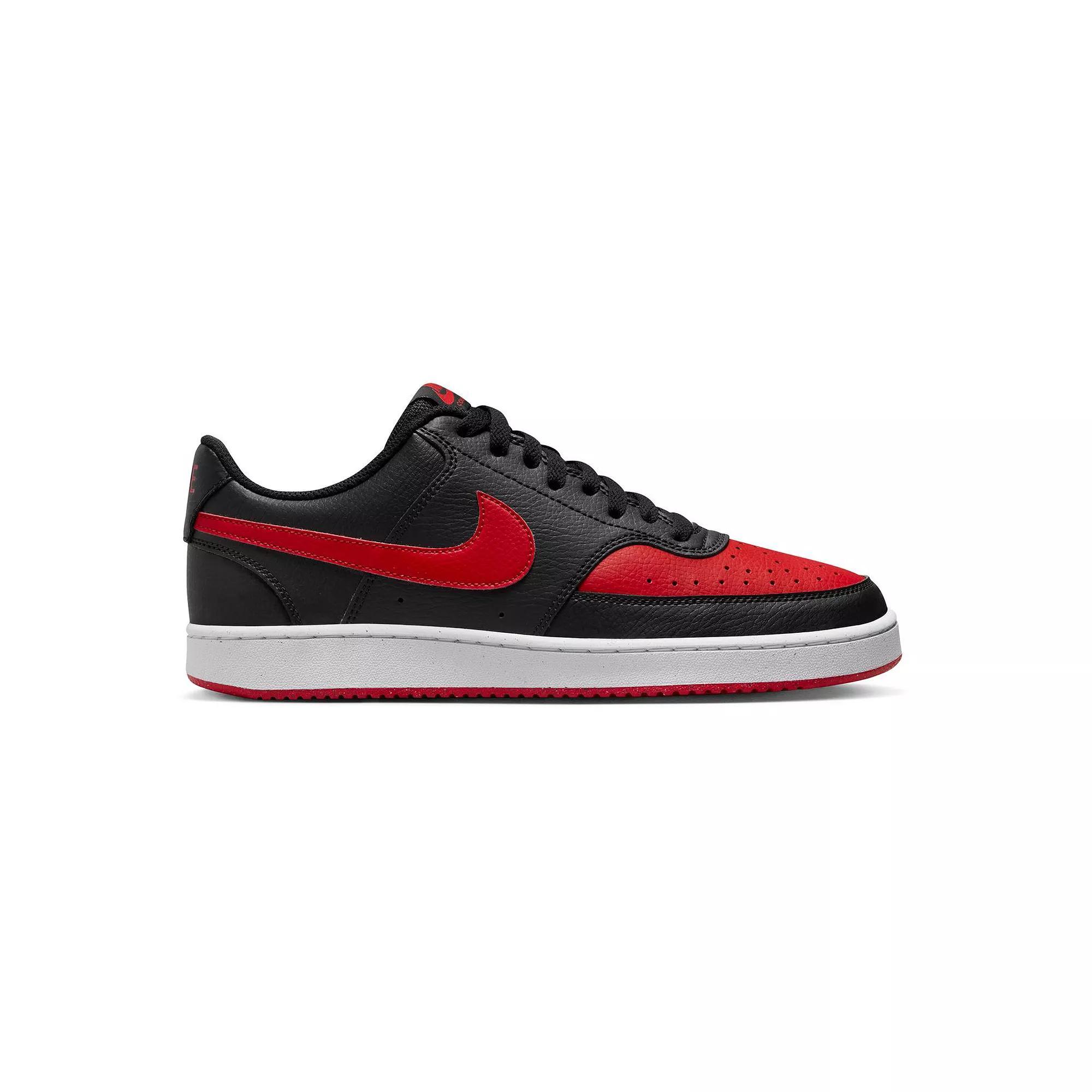 Nike Court Vision Men's Shoes, Size: 11.5, University Red White Product Image