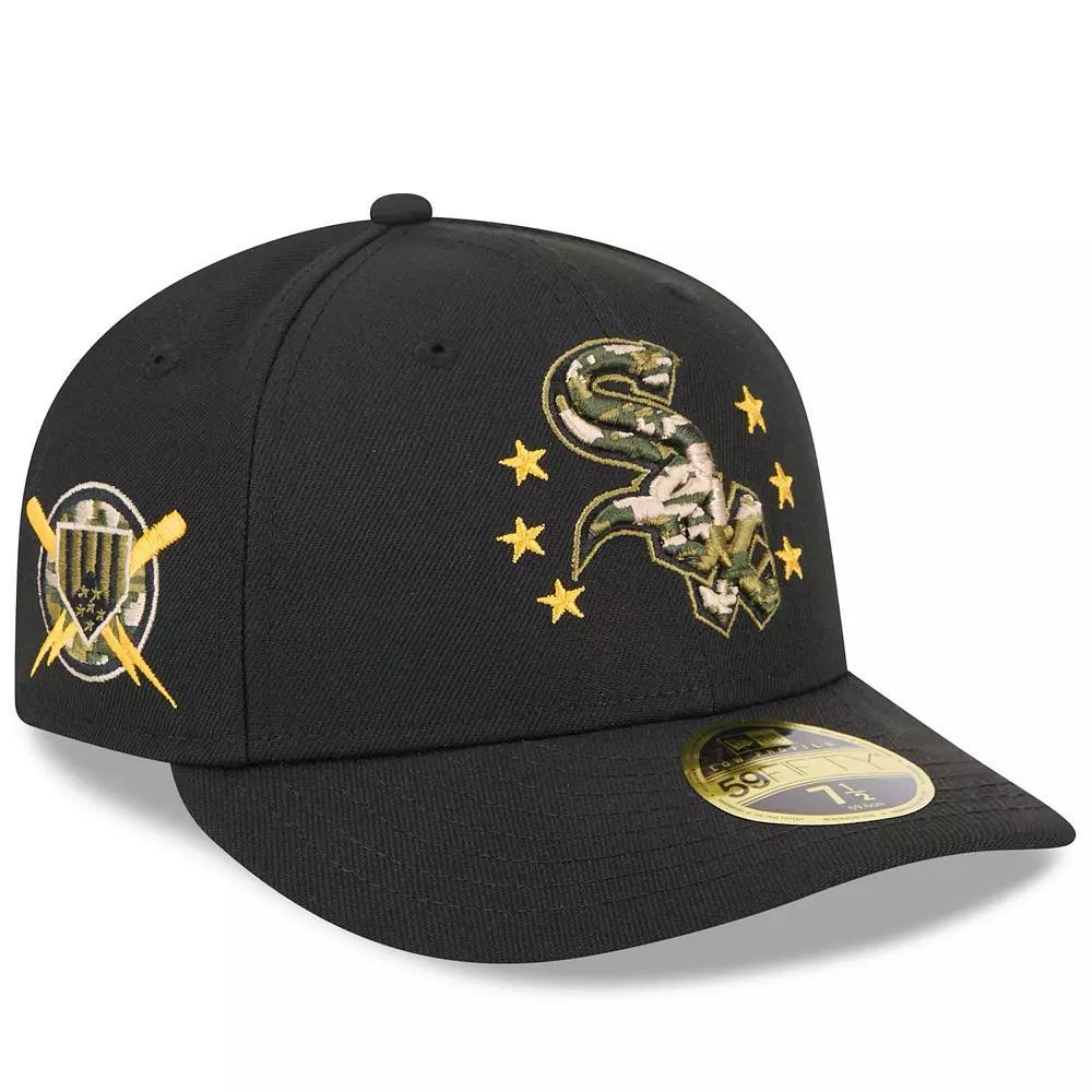 Men's New Era  Black Chicago White Sox 2024 Armed Forces Day Low Profile 59FIFTY Fitted Hat, Size: 7 1/2 Product Image