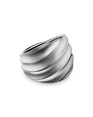 David Yurman Sterling Silver Cable Edge Saddle Ring Product Image
