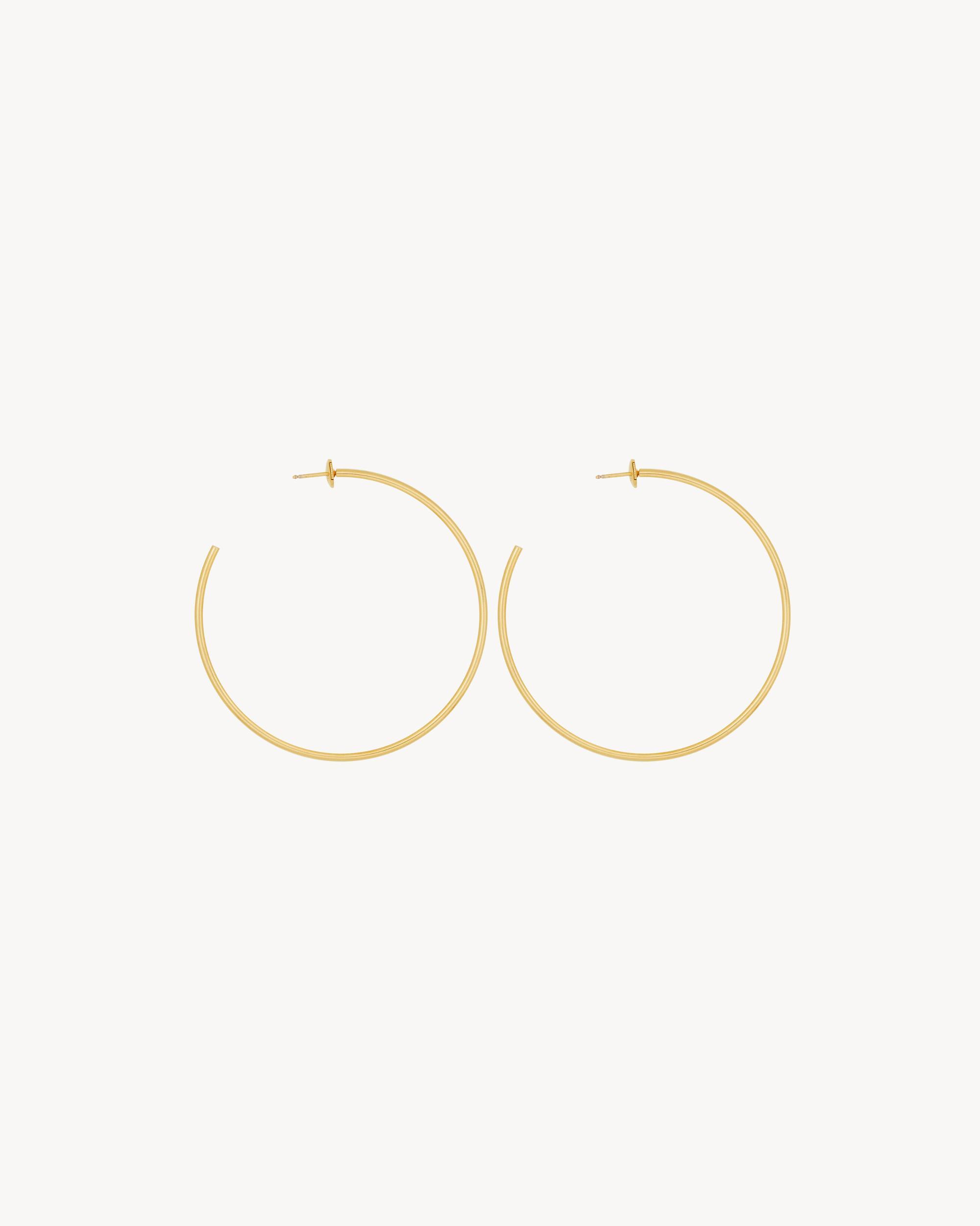 hoop earrings in 18K yellow gold Product Image