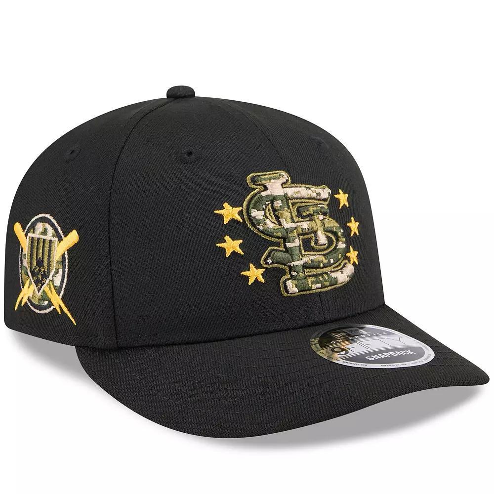 Men's New Era  Black St. Louis Cardinals 2024 Armed Forces Day Low Profile 9FIFTY Snapback Hat Product Image