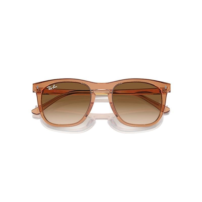 Ray-Ban Jackie Ohh Transparent Sunglasses Frame Grey Lenses Polarized Product Image