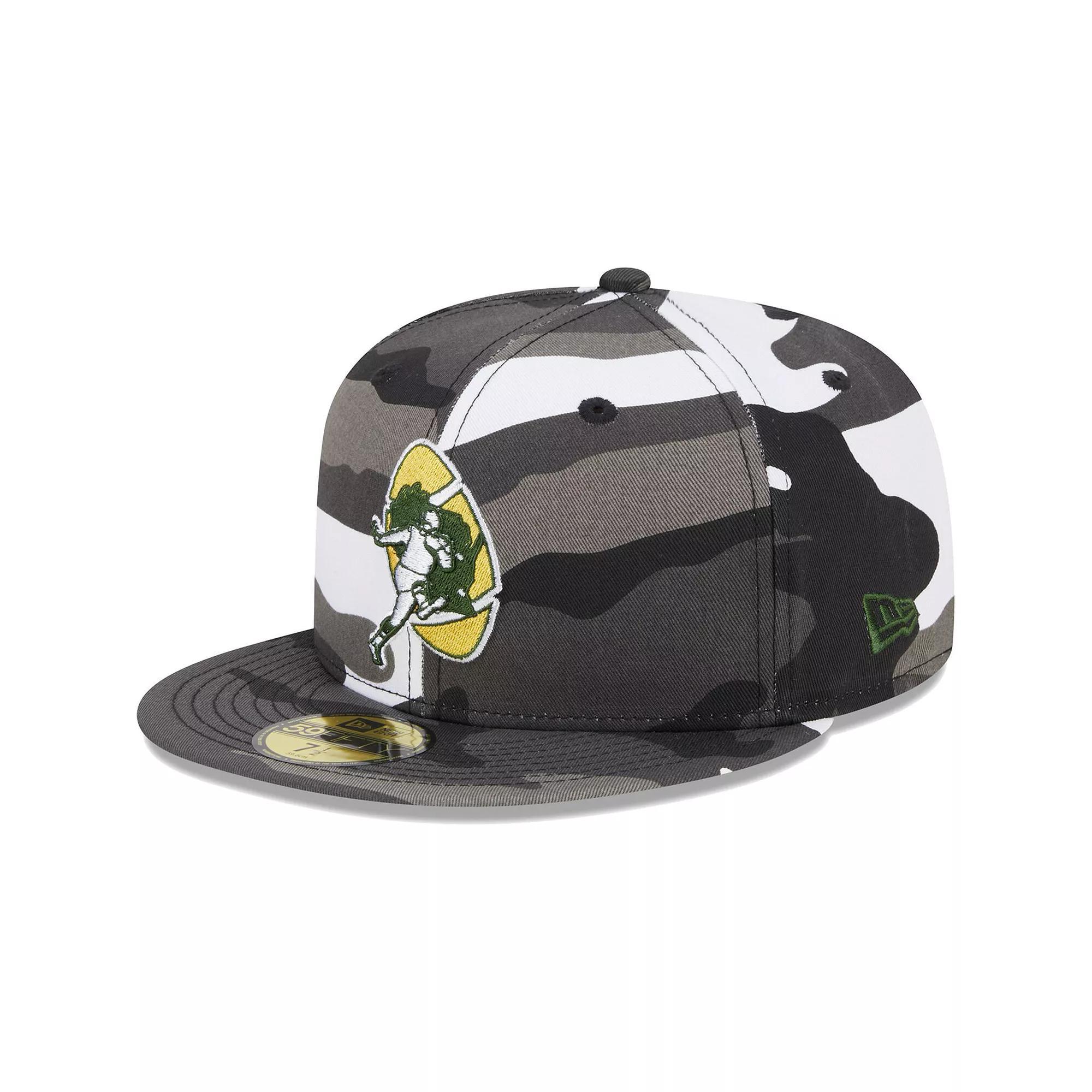 Men's New Era Green Bay Packers Urban Camo 59FIFTY Fitted Hat, Size: 7 1/8 Product Image