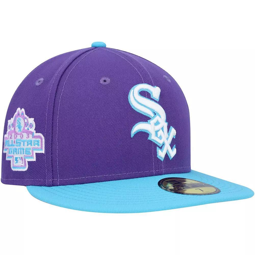 Men's New Era Purple Chicago White Sox Vice 59FIFTY Fitted Hat, Size: 7 1/4 Product Image