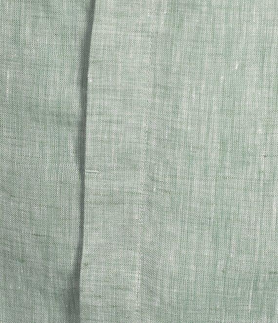 Murano Baird McNutt Linen Classic Fit Mandarin Collar Long Sleeve Woven Shirt Product Image