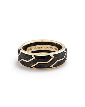 David Yurman Mens Forged Carbon Band Ring in 18K Gold, 9.5 Product Image