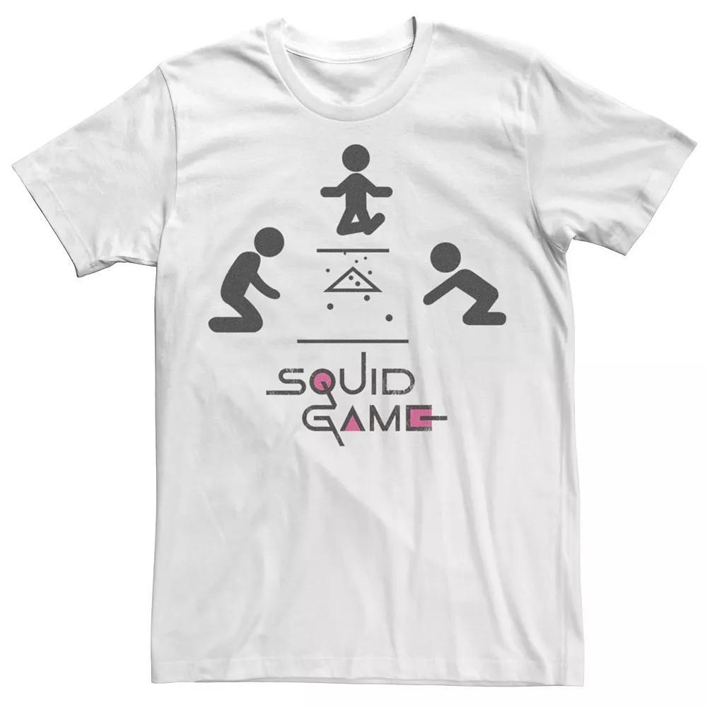 Mens Squid Game Stick Figure Marble Game Logo Tee, Boys Product Image