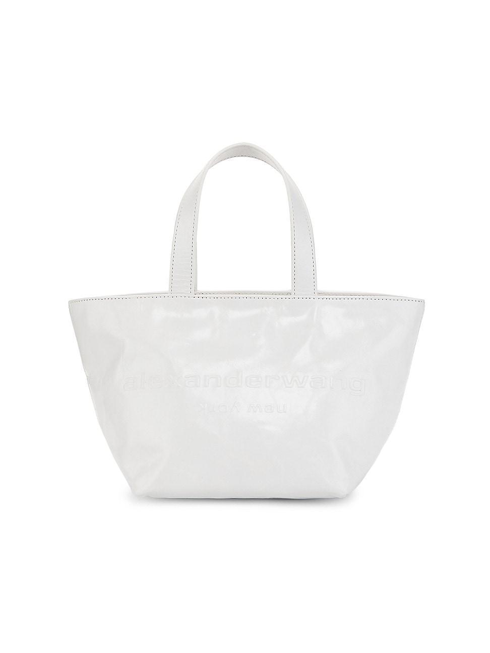 Womens Mini Crackle Patent Leather Top Handle Bag Product Image