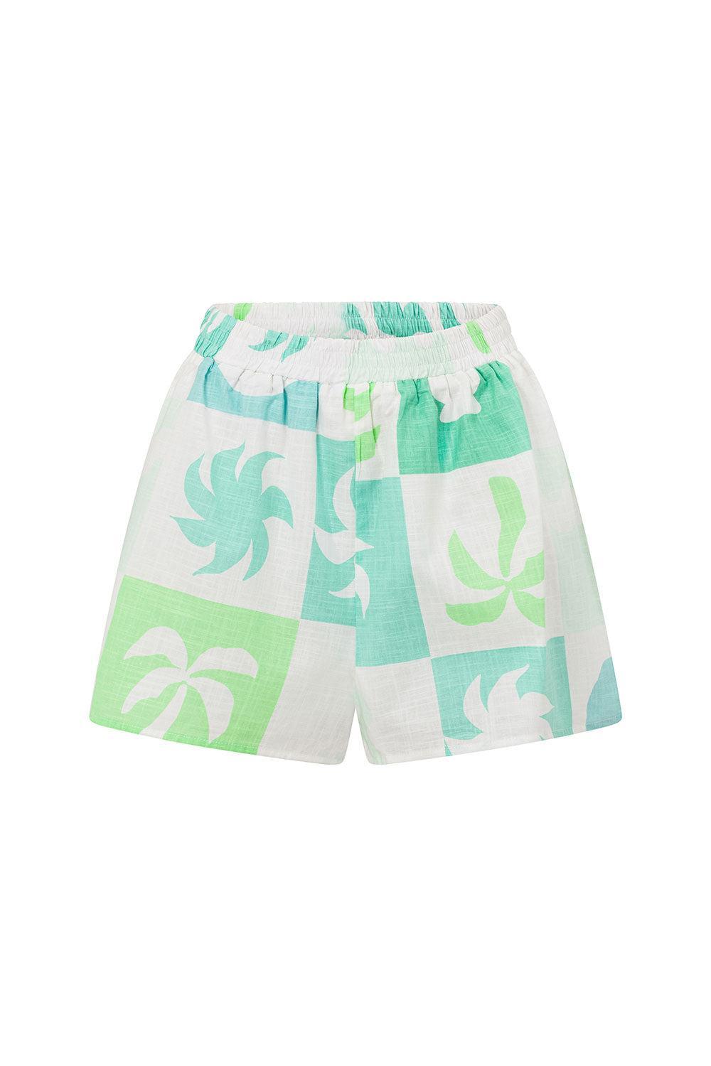 Seona Top - Palm Tile Breeze Product Image