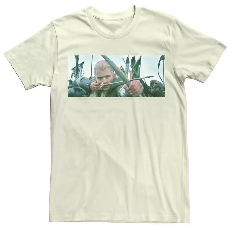 Men's The Lord Of The Rings Legolas Action Shot Tee, Size: Medium, Natural Product Image