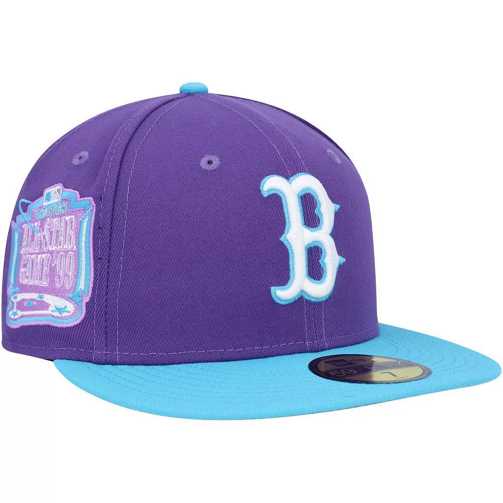Men's New Era Purple Boston Red Sox Vice 59FIFTY Fitted Hat, Size: 7 5/8 Product Image