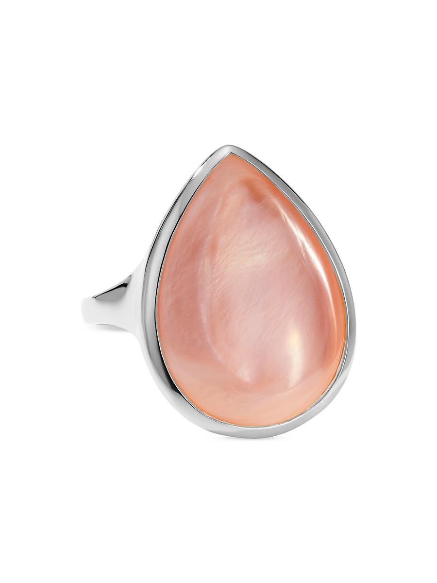 Pink Mother-Of-Pearl Sterling Silver Ring Product Image