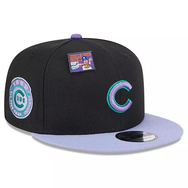 Mens New Era /Purple Chicago Cubs Grape Big League Chew Flavor Pack 9FIFTY Snapback Hat Product Image