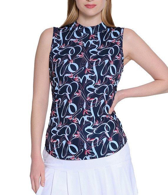 Sport Haley Kerry Printed Mock Neck Sleeveless Top Product Image