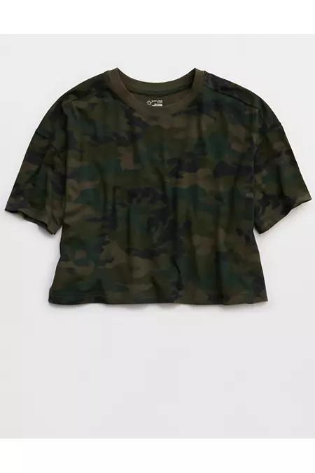 OFFLINE By Aerie Let's Stretch Cropped T-Shirt Women's Product Image