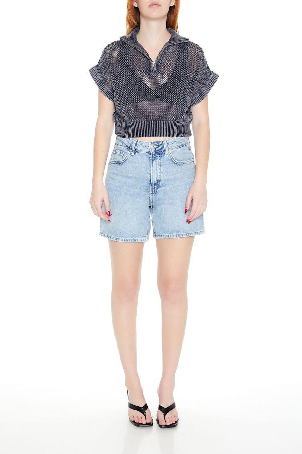 Sweater-Knit Netted Pullover | Forever 21 Product Image
