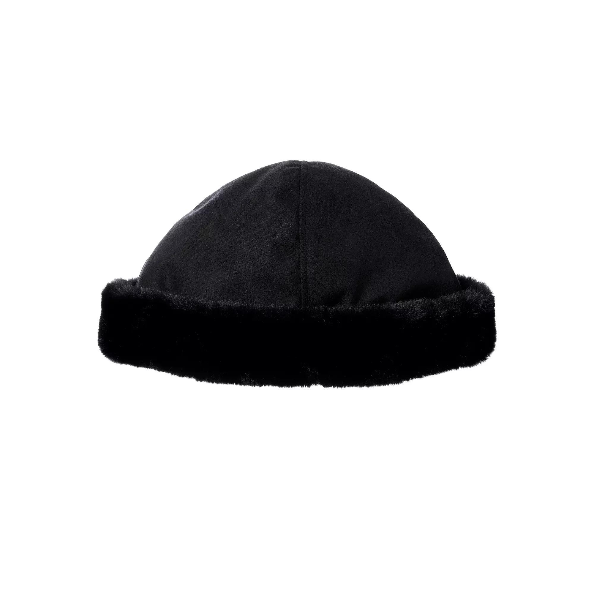 Womens isotoner Microsuede Faux Fur Hat Product Image