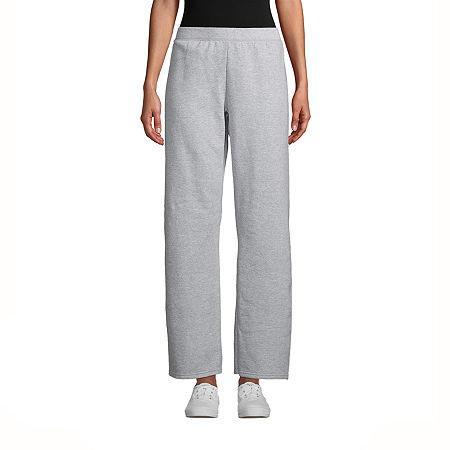 Hanes EcoSmart Womens Fleece Sweatpants with Open Bottom Legs, 30.5 Light Steel S Product Image